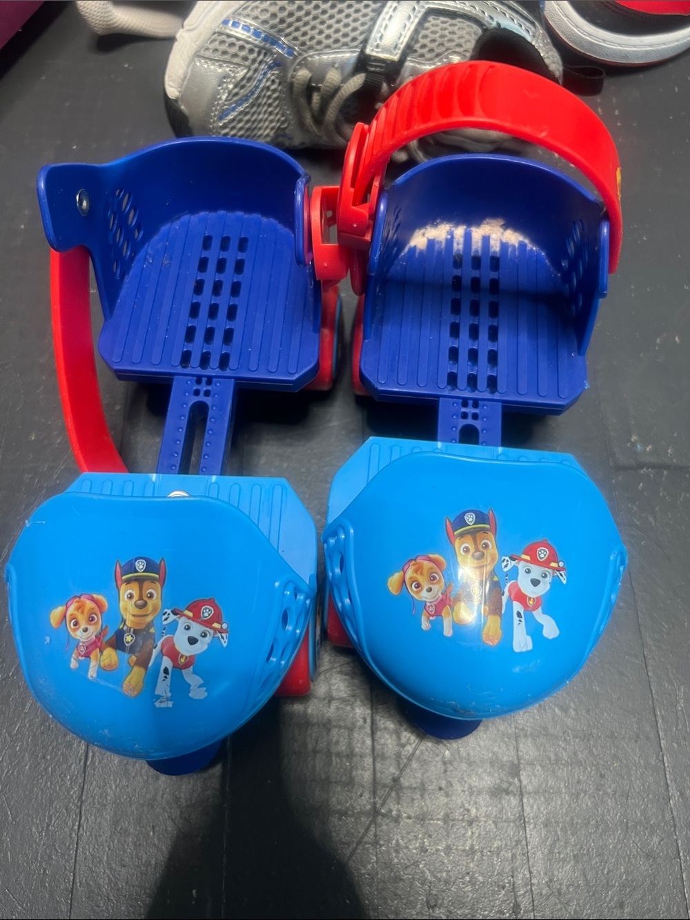 Paw Patrol Blue and Red Kids Walking Stilts with Character Decals